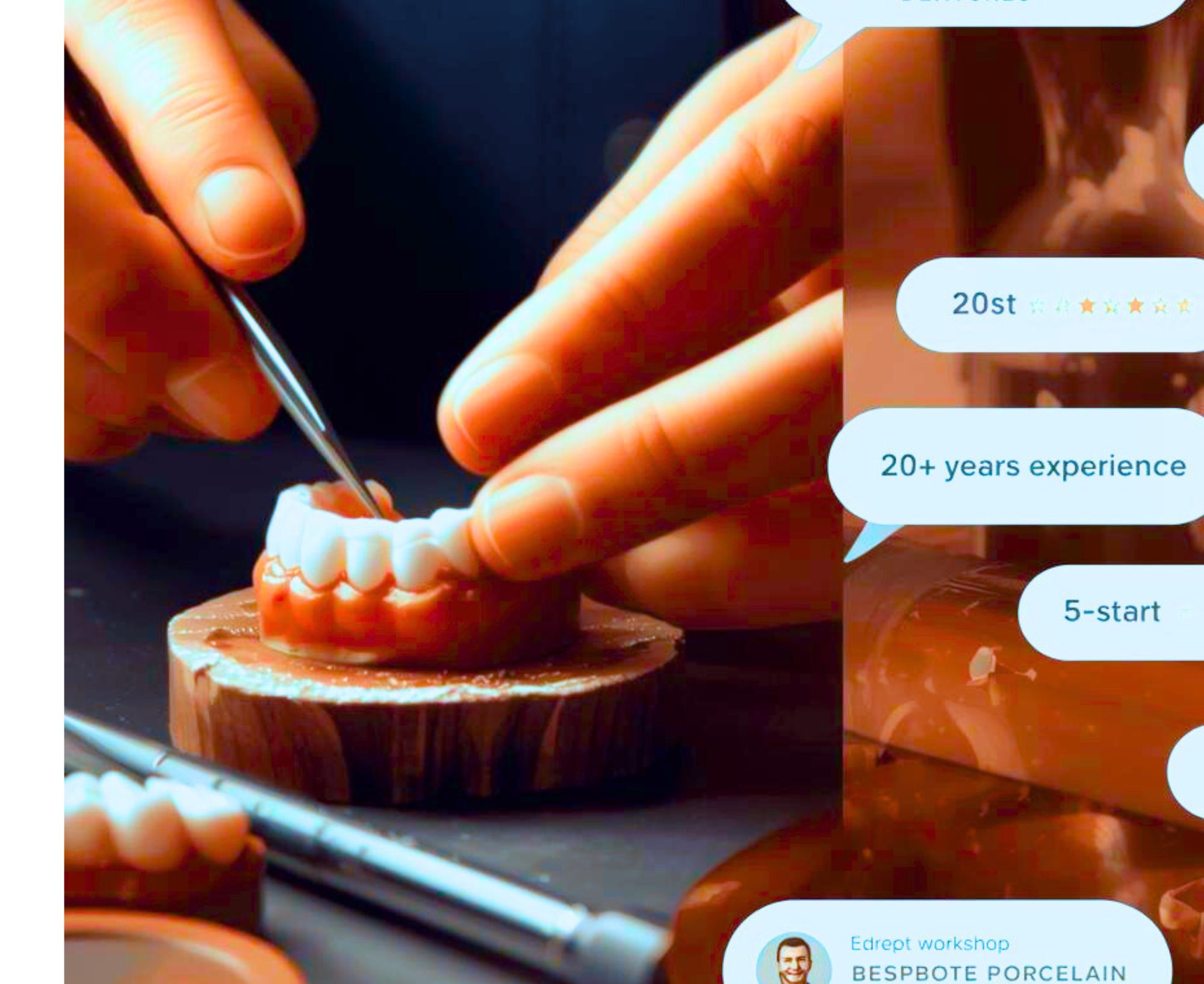 Making perfect dentures - showcasing quality dental craftsmanship